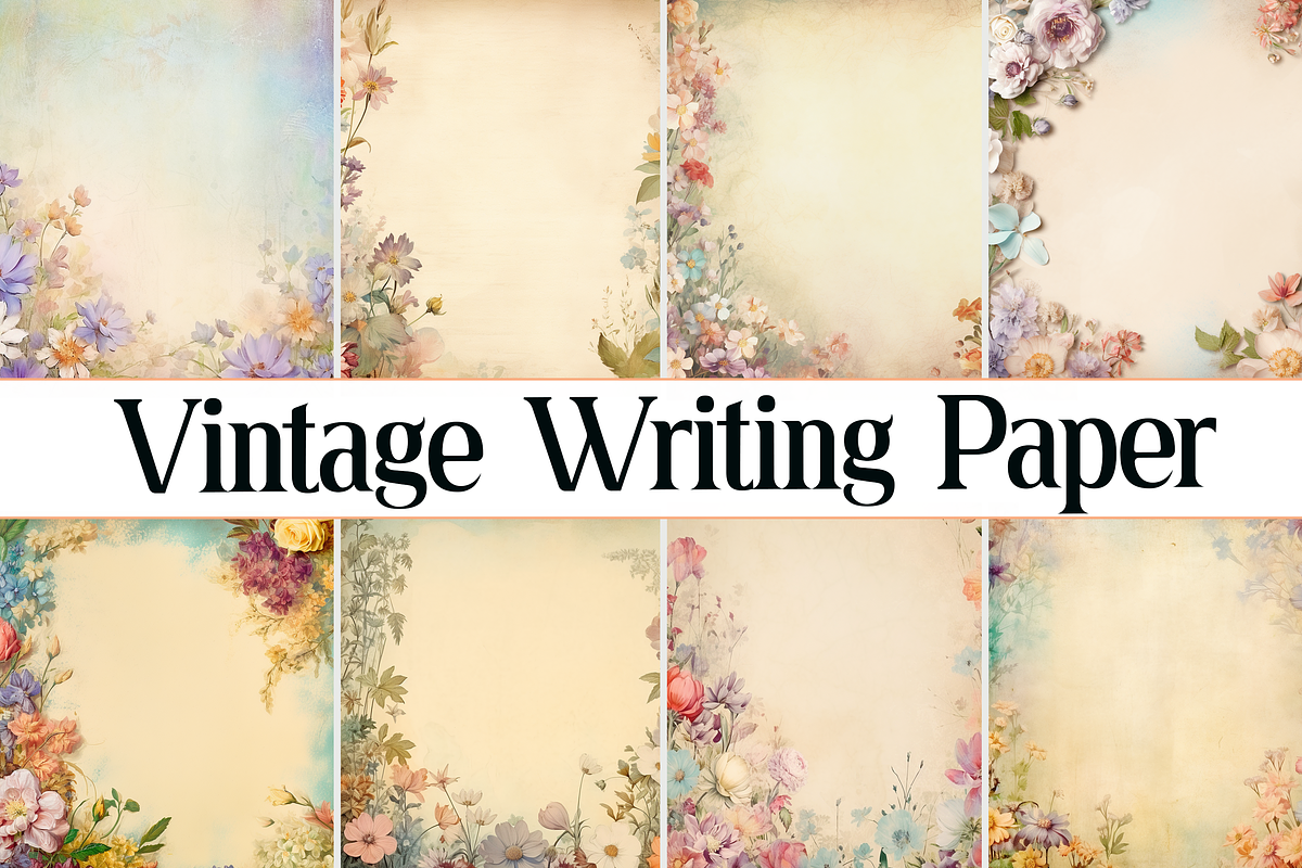 Vintage Writing Paper, a Pattern Graphic by Printable Treasure (Photo 1 of 4)