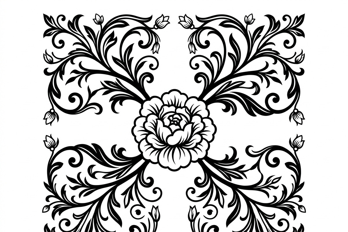 50 Elegant Floral Ornament Bundle, a Decorative Illustration by Amazin_art (Photo 40 of 42)