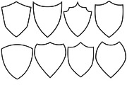 Shields Set 2 Procreate Brush Stamps, a Brush Add-On by Disasterology Ink (Thumbnail 9 of 10)