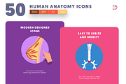 50 Human Anatomy Icons, an Icon by Dighital (Thumbnail 4 of 10)