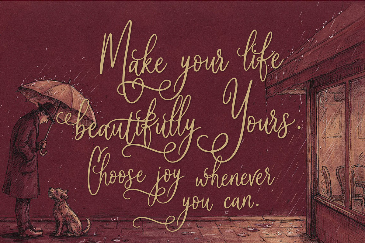 Soila Yadelle Elegant Curves Script, a Script Font by HypeWorksCo (Photo 5 of 15)