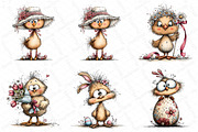 Easter Chicken Whimsical Clipart, an Illustration by DreamPrint404 (Thumbnail 4 of 6)