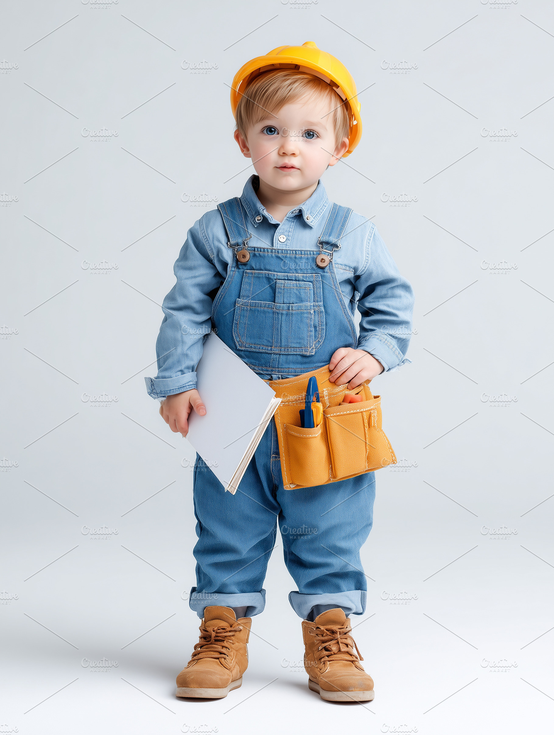 Adorable toddler as worker, an Industrial Photo by MistyDay