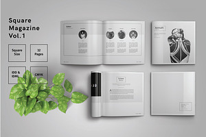 Square Magazine Template Indesign