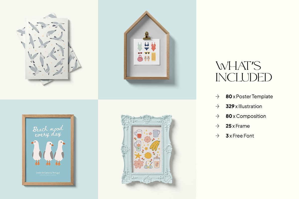 Summer Vibe | Wall Art Creator, an Object Graphic by Leleka.Store (Photo 3 of 19)
