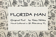 FLORIDA MAN: Sketchy Yard Sale Signs, a Font by Chez Núñez (Thumbnail 1 of 3)