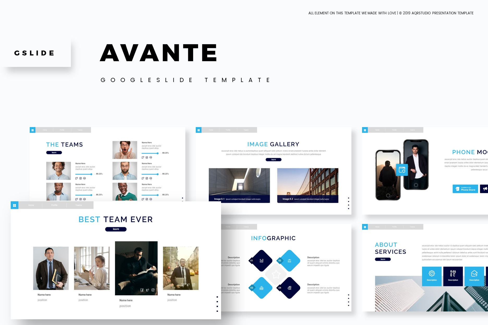 Avante - Google Slide Template, a Presentation Template by AQR Studio