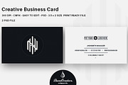 Creative Business Card, a Business Card Template by Awns Creators (Thumbnail 1 of 5)