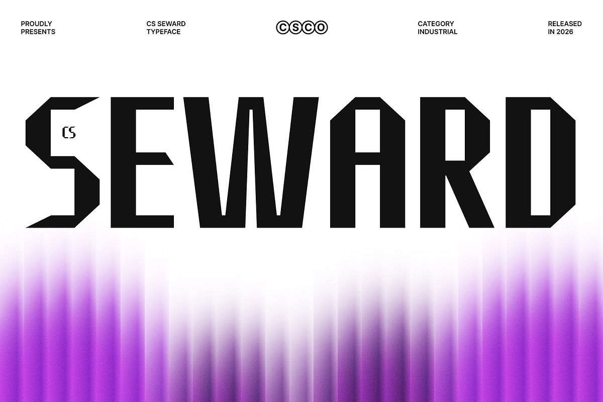 CS Seward – Industrial Font, a Sans Serif Font by Craft Supply Co. (Photo 1 of 8)
