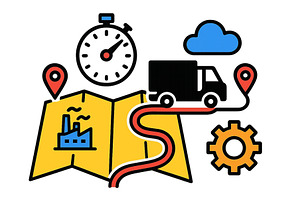 Vector illustration depicting, a Transportation Illustration by ZinetroN