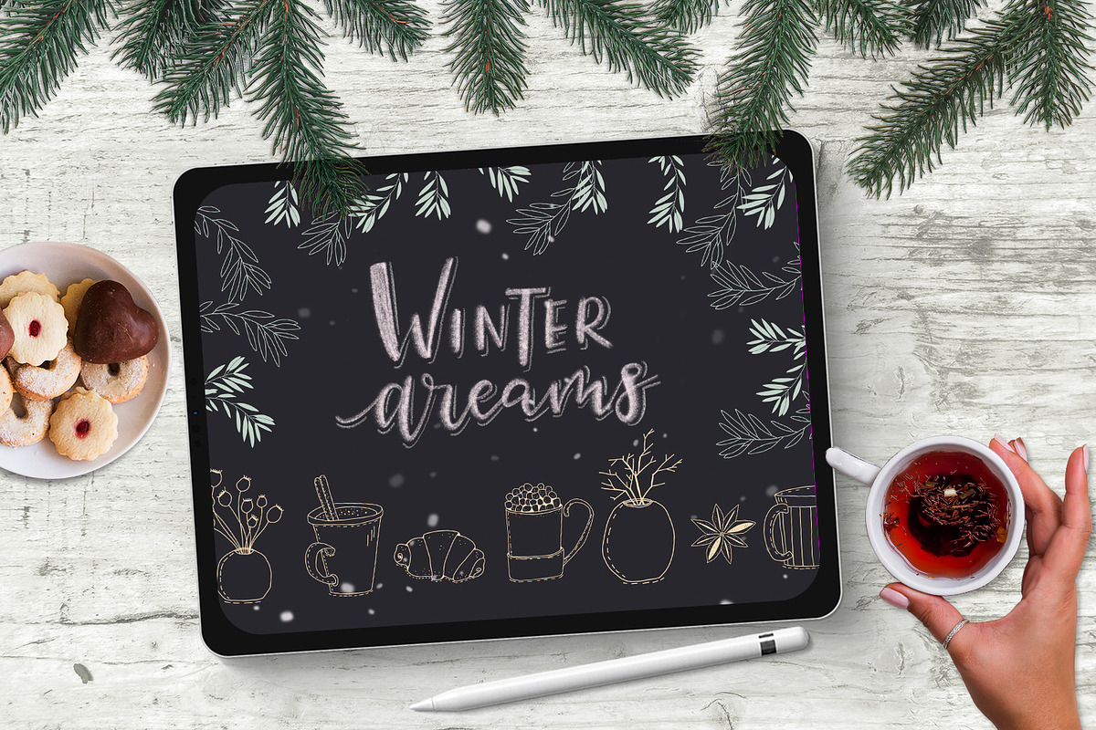 All for Procreate - brush bundle, a Brush Add-On by Gray Cat Graphics (Photo 29 of 34)