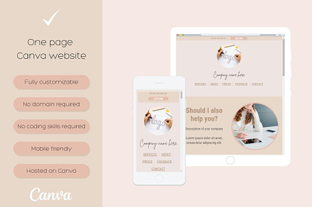 Nordic one-page website template, a Landing Page Template by Valley Media Templates