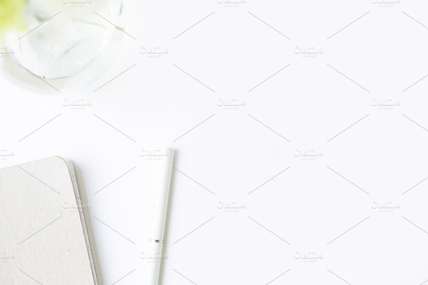 Desk stock photo containing notebook and pencil