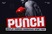 Punch - Display Condensed Sport Font, a Sans Serif Font by TokoPress (Thumbnail 1 of 12)