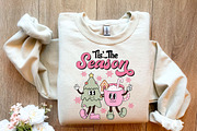 Pink Retro Christmas Design Bundle, an Object Graphic by Boodesign (Thumbnail 6 of 7)
