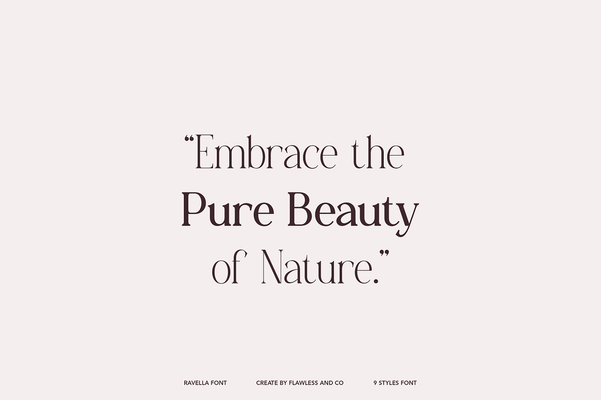 Ravella - Family Serif Font, a Serif Font by Flawless And Co (Photo 4 of 10)