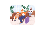 Anthropomorphic animals travel set, an Animal Illustration by PaperTrident (Thumbnail 9 of 12)