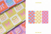 Vintage cakes, bows + BONUS patterns, a Food Illustration by My.Ordinarty (Thumbnail 10 of 11)
