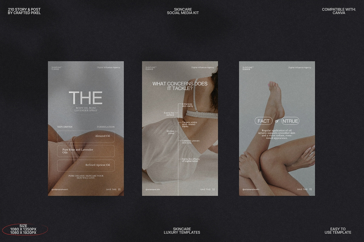 Soft Skincare Story & Post Set preview 7