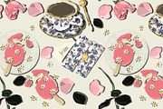 Food drink sweet modern table, a Pattern Graphic by Cotton Melon pattern Shop (Thumbnail 2 of 6)