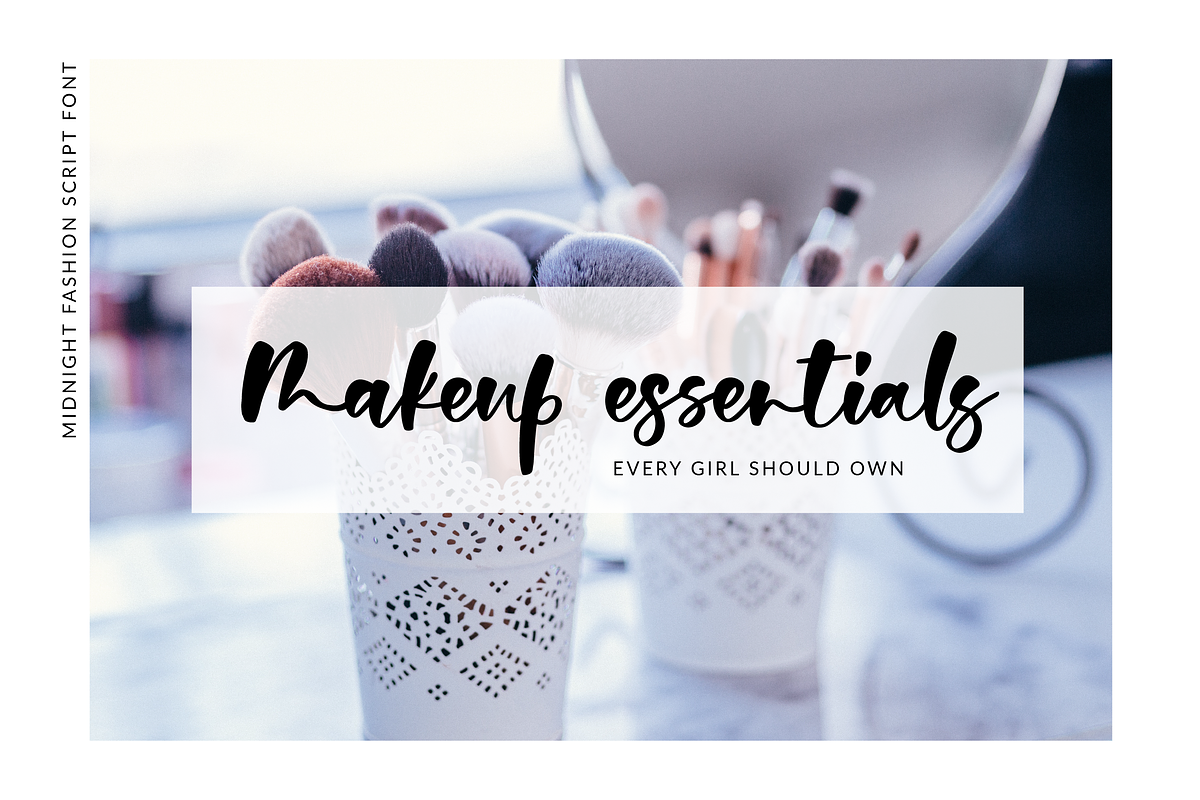Midnight Fashion Script Font preview 3