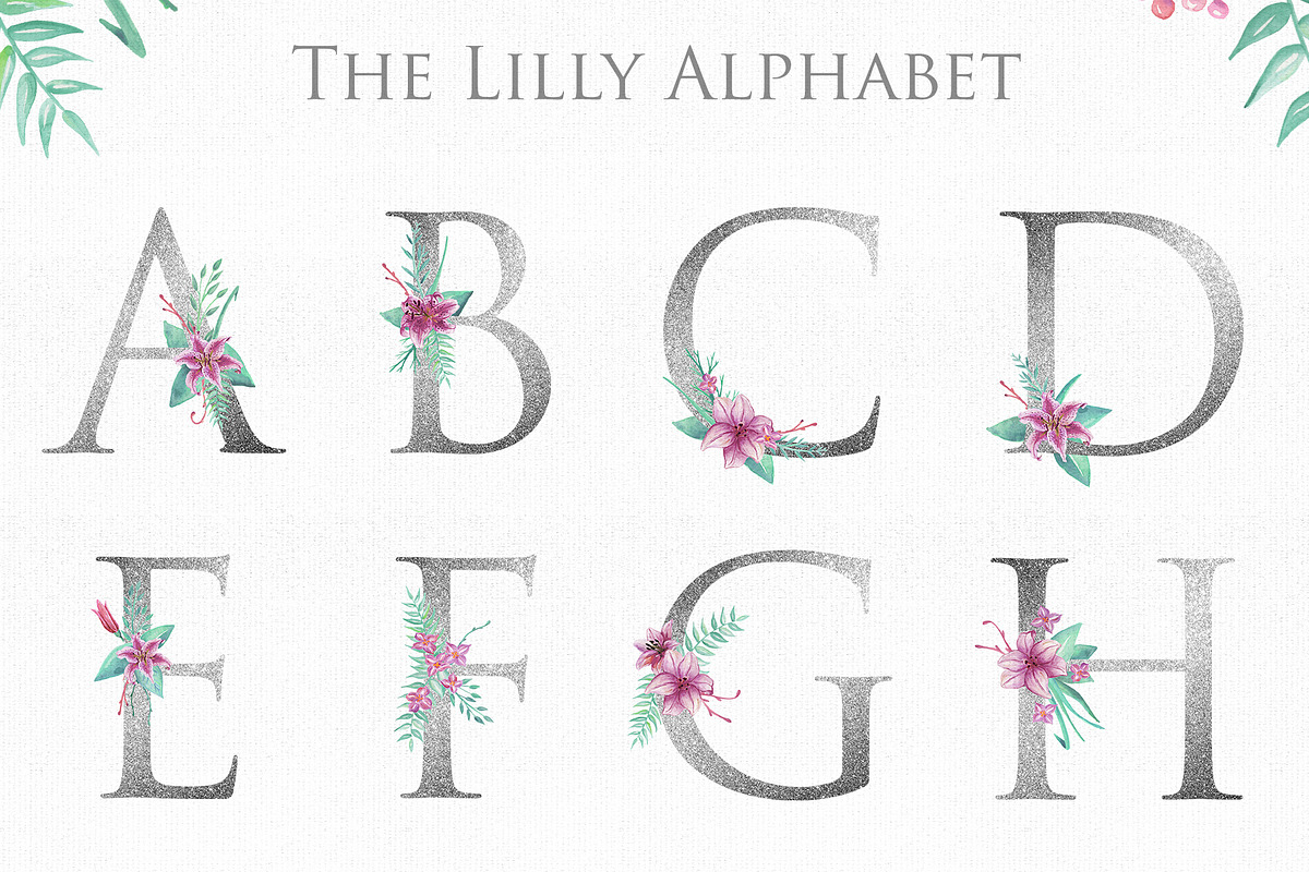 Lilly Alphabet Graphic Set, an Illustration by Rad Fonts (Photo 2 of 12)