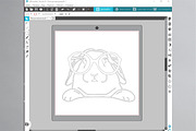 Bunny svg dxf png, rabbit clipart, an Animal Illustration by Bila Vorona (Thumbnail 4 of 6)