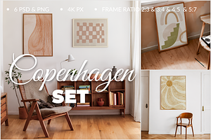 Frame Mockup SET Of 6PSD Copenhagen