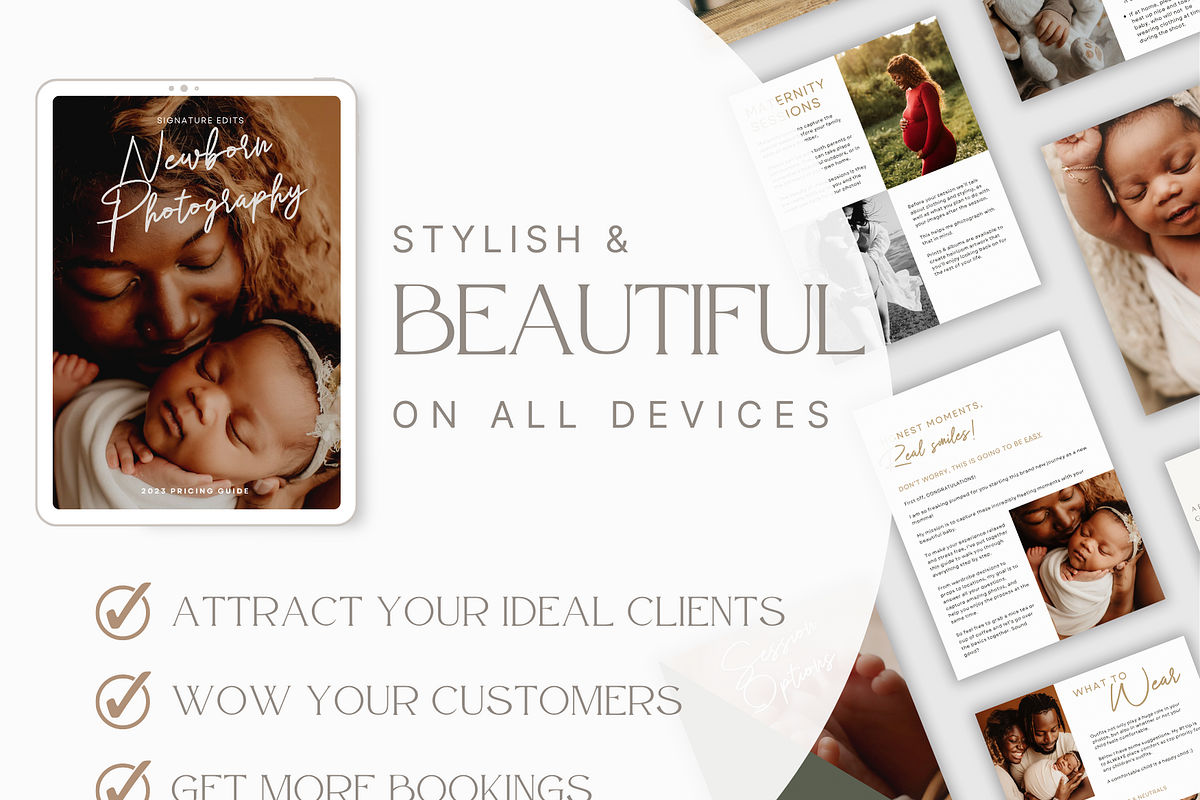 CLASSIC Newborn Photography Template, a Magazine Template by Signature Edits (Photo 7 of 11)
