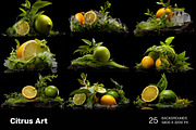 Citrus Art - 25 images, a Food Illustration by Handmadefont (Thumbnail 5 of 10)