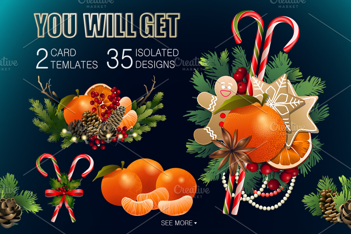 Christmas collection, a Decorative Illustration by Ekaterina Glazkova (Photo 4 of 8)