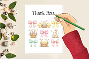 Preppy Coquette Easter Bunny PNG, an Illustration by Creative Art (Thumbnail 2 of 3)