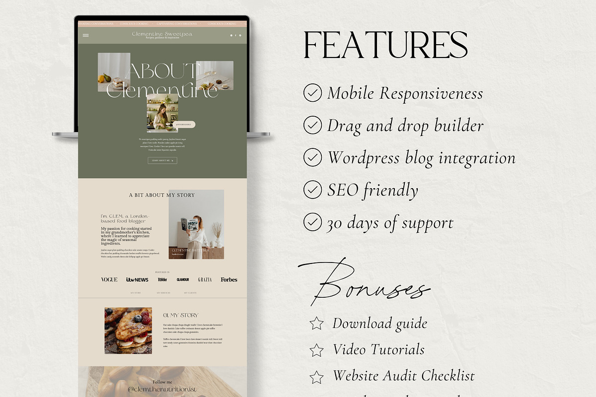 Wellness Showit Website Template, a Websites & App Template by Field Digital (Photo 6 of 10)