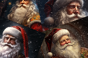 Magical Santa Claus Background