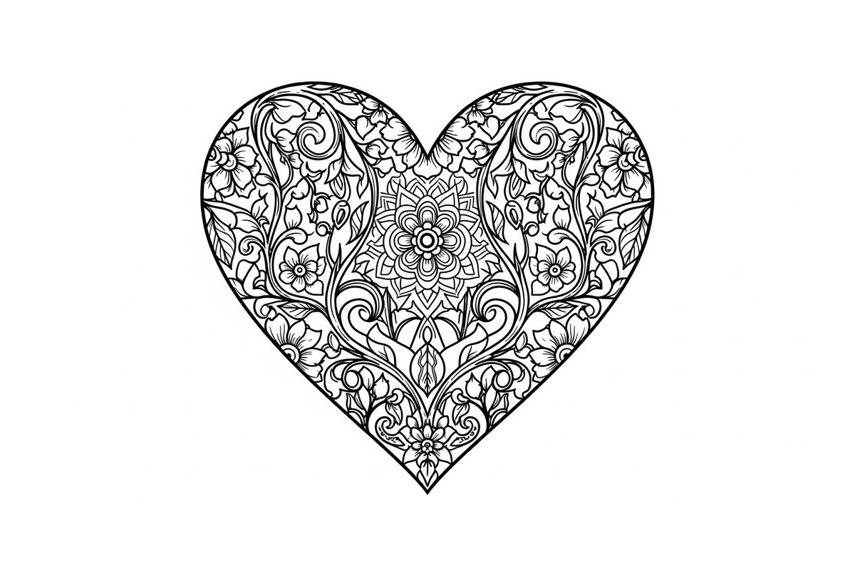 Ornamental Heart Silhouette Bundle, an Illustration by jahid234 (Photo 5 of 31)