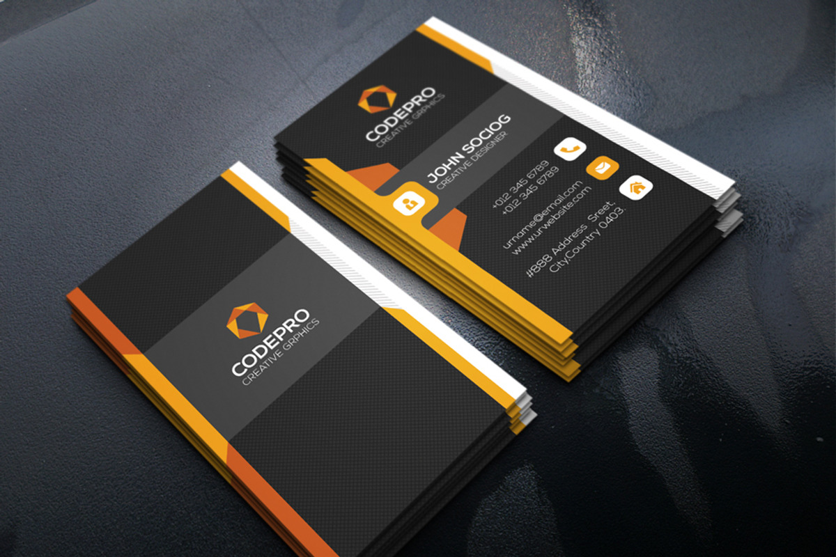 Corporate Business Card, a Business Card Template by xnorpix (Photo 4 of 4)