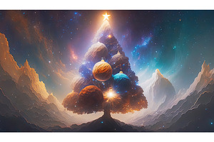 Christmas tree decorated with unique, a Holiday Photo by Igor Tichonow