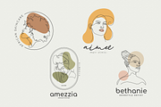 Woman Line Art Logo Templates, a Branding & Logo Template by Telllu & Friends (Thumbnail 2 of 9)