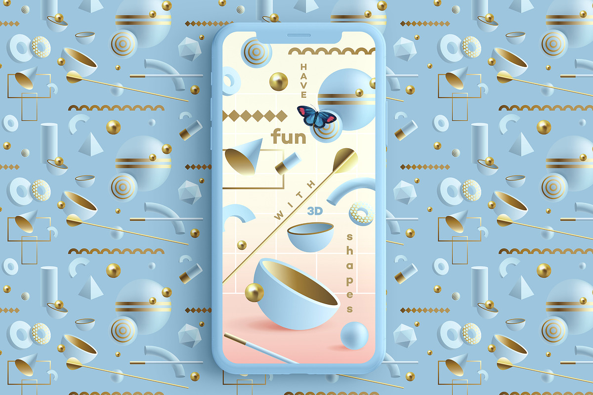 Illusion- 3D Geometric Objects, an Object Graphic by Polar Vectors (Photo 12 of 21)