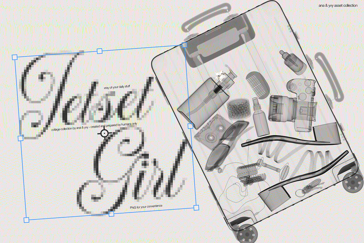 XRAY COLLAGE KIT | What's in my Bag, an Object Graphic by ana & yvy (Photo 10 of 20)