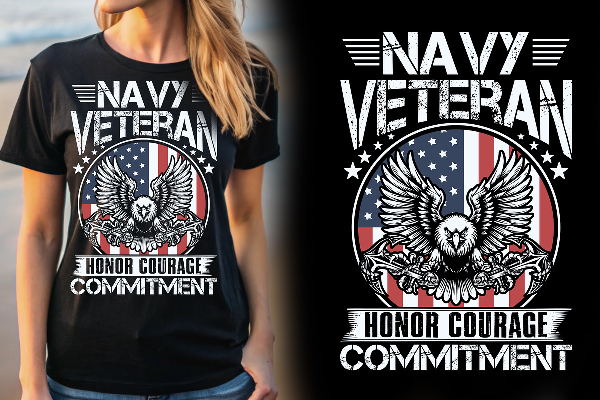 Veteran T-shirt Design, a Graphic by Crafts Bundle (Photo 2 of 2)