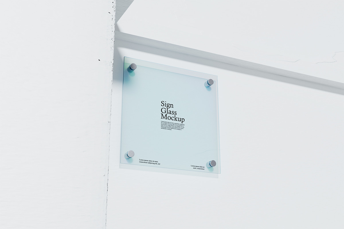 Sign Trasparant Mockup, an Advertising Mockup by Twins_studio (Photo 4 of 5)