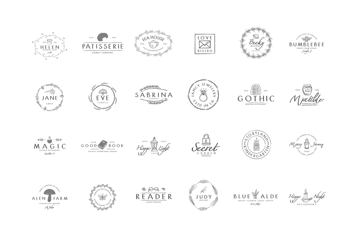 380 Stylish & Minimal Logos, a Branding & Logo Template by Graphicdome (Photo 10 of 18)