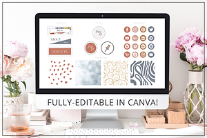 Website Branding Kit Canva Chloe