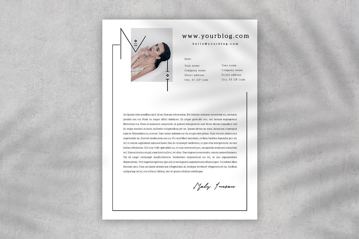 Media Kit Template, a Stationery Template by Eesome Design Studio (Photo 6 of 6)