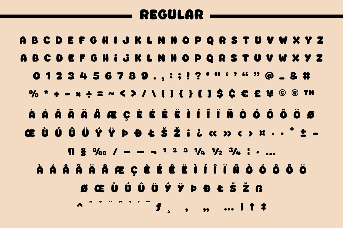 Fox Jumbo: 4 Font Styles, a Handwritten Font by Fox7 By Rattana (Photo 11 of 15)