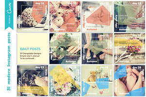 31 Instagram Posts Canva Template