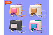 3d Different Analog Device Set, an Object Graphic by 35lab (Thumbnail 4 of 4)