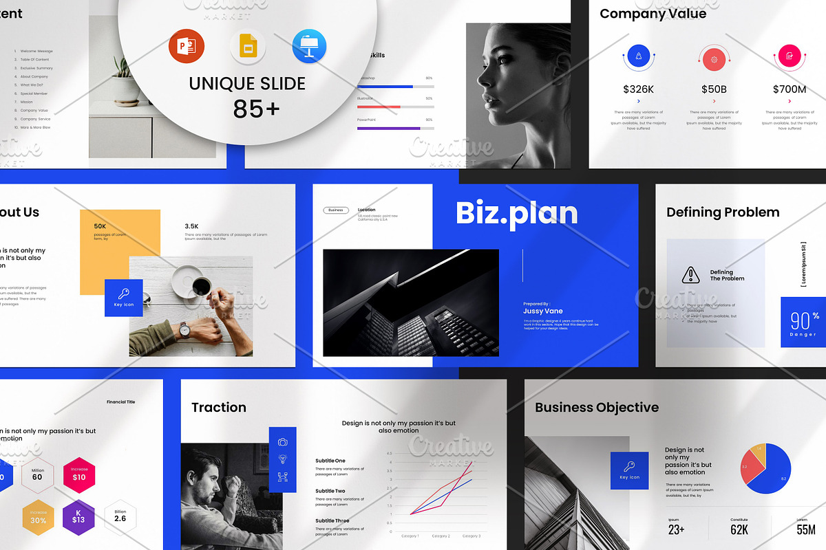 Business Plan PowerPoint Template, a Presentation Template by Typetheme (Photo 1 of 13)