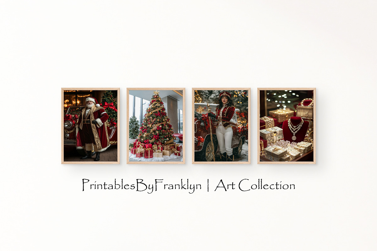 Glamour Fashion Christmas Art Set, a Holiday Photo by PrintablesByFranklyn (Photo 2 of 7)